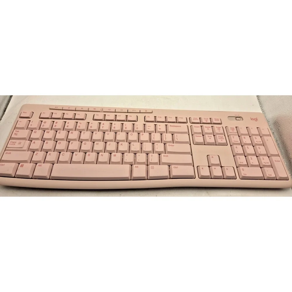 Logitech K270 Wireless Keyboard for Windows, 2.4 GHz - Rose - Tested Works